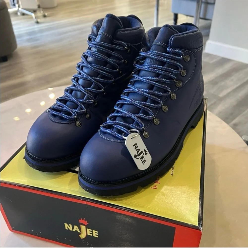 LL Cool J Najee Kilimanjaro Mid Leather Boots Black Sz 10. Rare Rap Legend NIB - Picture 13 of 13